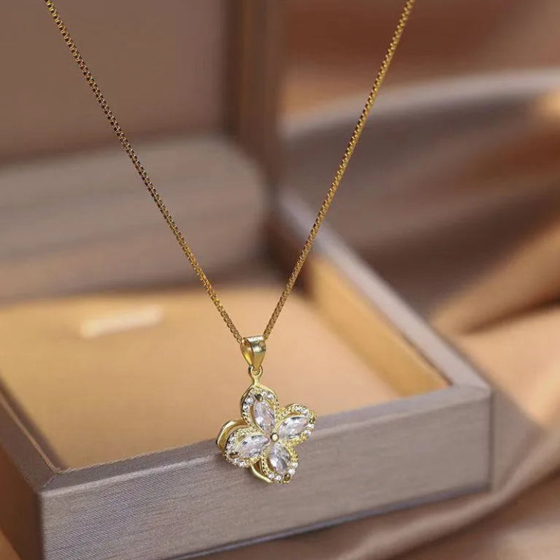 Collar Flor Giratoria | Símbolo de Fuerza, Salud y Prosperidad