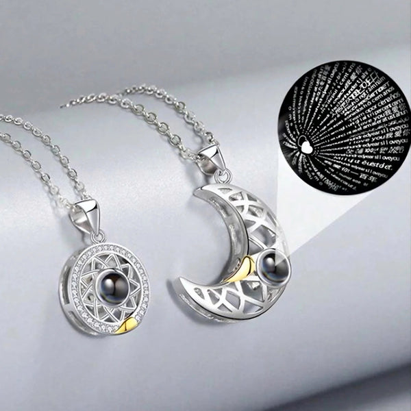 Collar Sol y Luna | "Te Amo" en 100 Idiomas