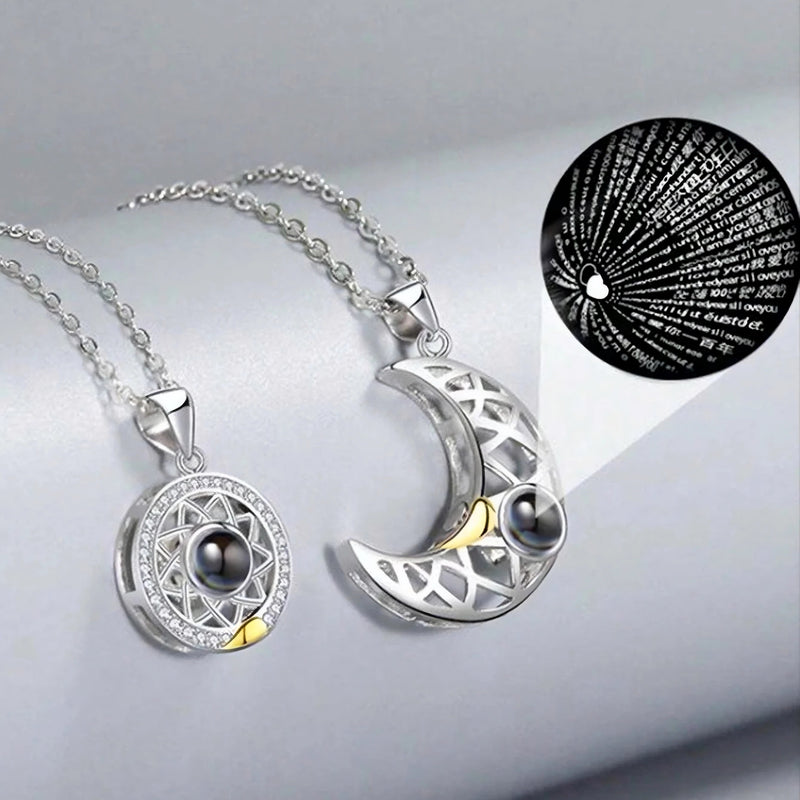 Collar Sol y Luna | "Te Amo" en 100 Idiomas